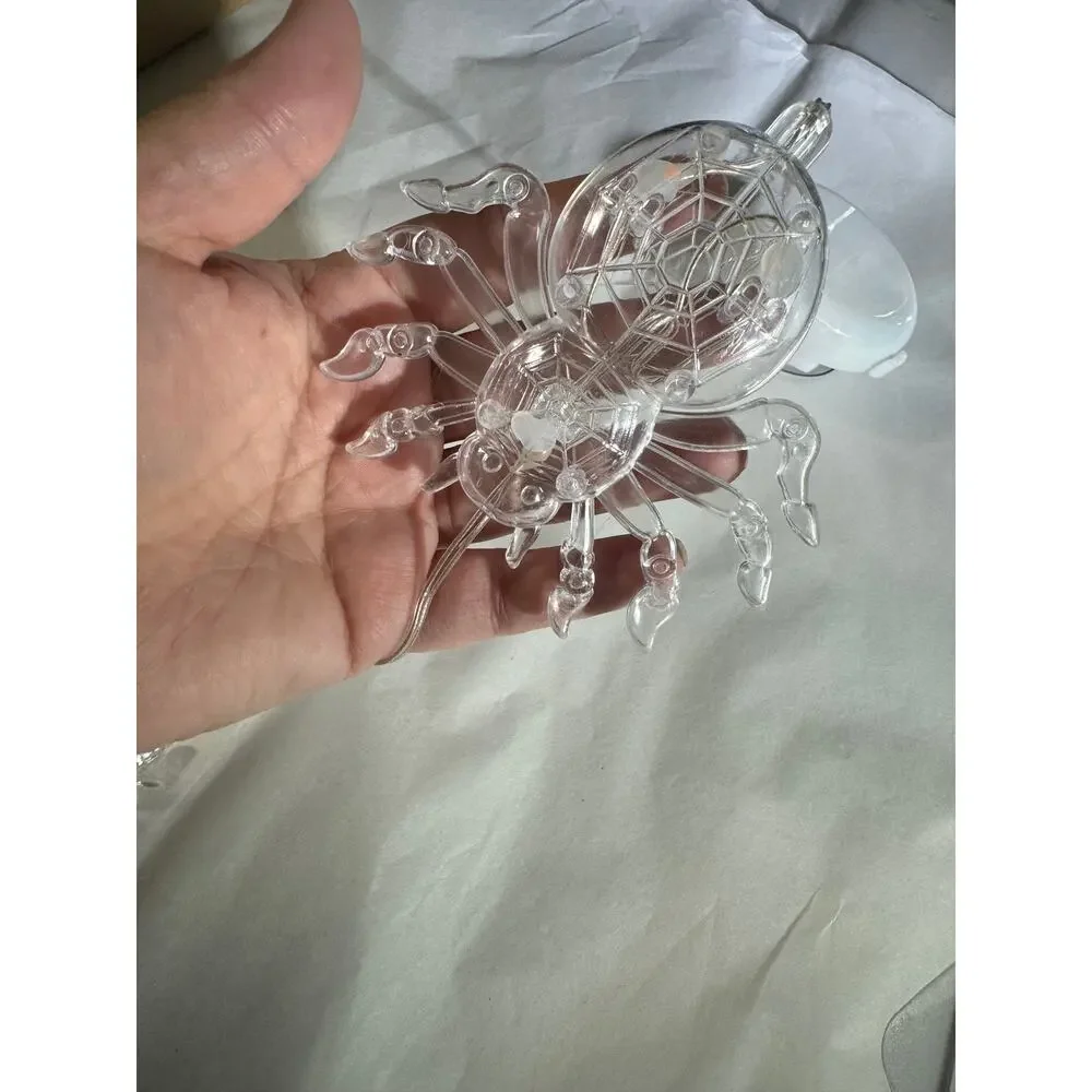 NWT Orange Pumpkin Spider Halloween String Lights Window Light Halloween Decor